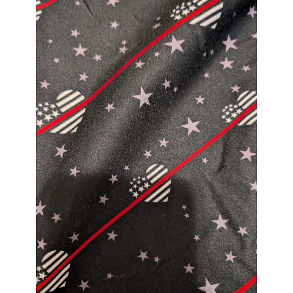 Charlie's Project Large Thin Blue And Thin Red Line Heart Leggings - Picture 4 of 6
